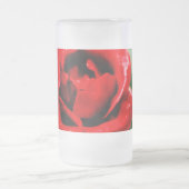 Rote Rose Liebe Mattglas Bierglas (Mittel)