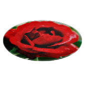 Rote Rose Liebe Schneidebrett (Ecke)