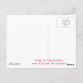 rote Rose Liebe Trio Postkarte (Rückseite)