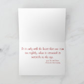 Rote Rose/Little Prince Card Feiertagskarte (Innenseite)