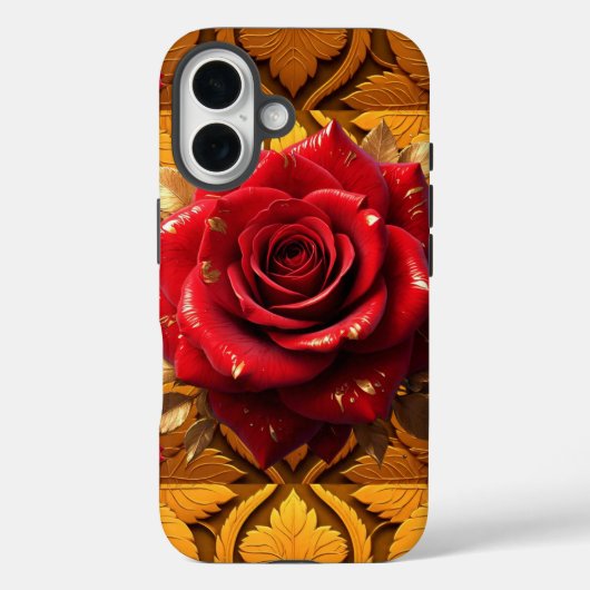 "Rote Rose Luxury" Case-Mate iPhone Hülle (Rückseite)