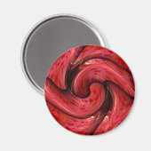 Rote Rose Magnet (Vorderseite/Rückseite)