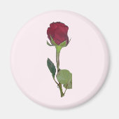Rote Rose Magnet (Vorne)