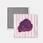 Rote Rose Magnet (Vorderseite/Rückseite)