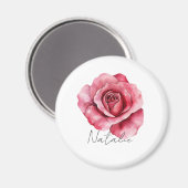 Rote Rose Magnet (Vorderseite/Rückseite)
