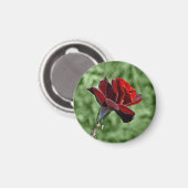Rote Rose Magnet (Vorderseite/Rückseite)