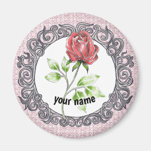 Rote Rose Magnet