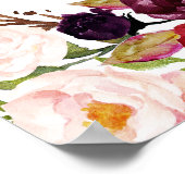 Rote Rose Marsala Poster (Ecke)