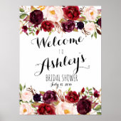 Rote Rose Marsala Poster (Vorne)