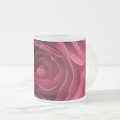 Rote Rose Mattglastasse (VorderseiteRechts)