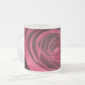 Rote Rose Mattglastasse (Vorderseite Links)