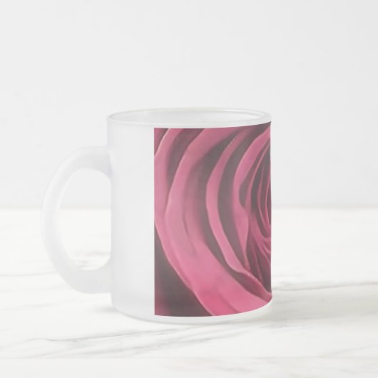 Rote Rose Mattglastasse (Links)