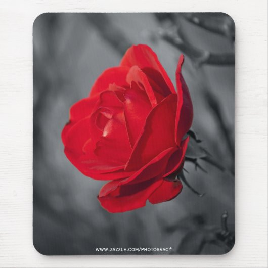 Rote Rose-Mauspad Mousepad (Vorne)