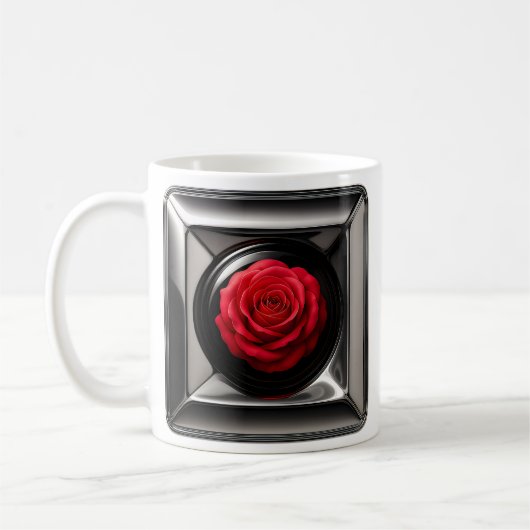 Rote Rose Meta Kaffeetasse (Links)