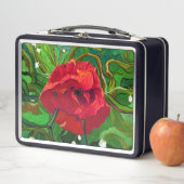 ROTE ROSE METALL BROTDOSE (Beispiel)
