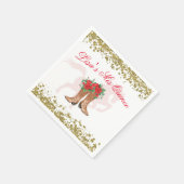Rote Rose Mexican Mis Quince Napkins Serviette (Ecke)