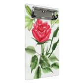 Rote Rose Mini Klemmbrett (Schrägansicht)