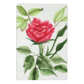 Rote Rose Mini Klemmbrett (Rückseite)