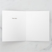 Rote Rose mit Bud Happy Birthday Karte (Innenseite)