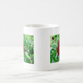 Rote Rose mit Bud Kaffeetasse (Mittel)