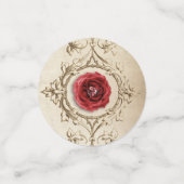 Rote Rose mit Diamond Konfetti (Klein Vorderseite)