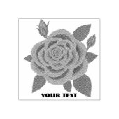 Rote Rose mit Knospen Stempel (Prägung)