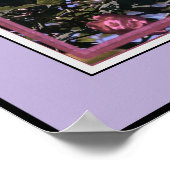 Rote Rose mit Louie Armstrong Zitat Poster (Ecke)