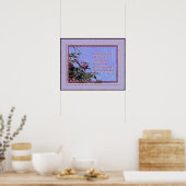 Rote Rose mit Louie Armstrong Zitat Poster (Küche)