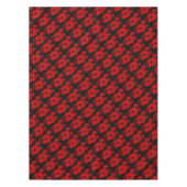 Rote Rose mit schwarzer Tischdecke (Vorderseite)
