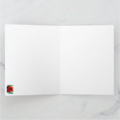 Rote Rose mit Taubenfallen Karte (Innenseite)