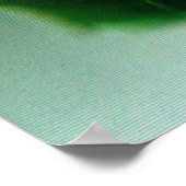 Rote Rose mit Taubenfallen Poster (Ecke)