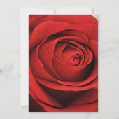 Rote Rose Moderne Rustikale Kraft Glam Elegante Ho Einladung (Rückseite)
