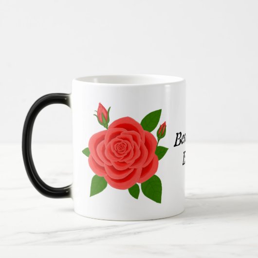Rote Rose Morping Tasse (Links)