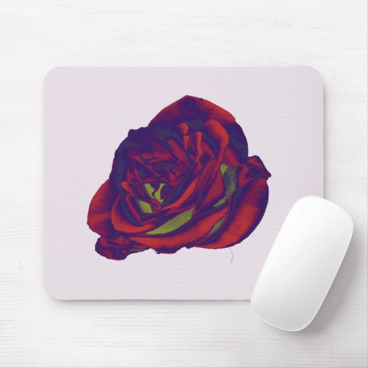 Rote Rose Mouse Pad Mousepad (Mit Mouse)