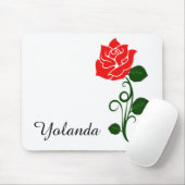 Rote Rose Mouse Pad Mousepad (Mit Mouse)