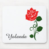 Rote Rose Mouse Pad Mousepad (Vorne)