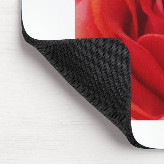 Rote Rose Mousepad (Ecke)