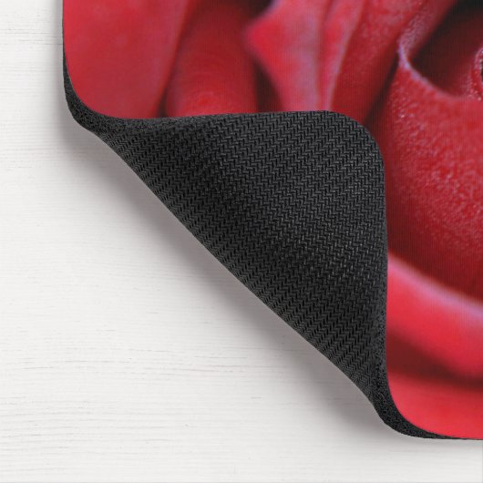Rote Rose Mousepad (Ecke)