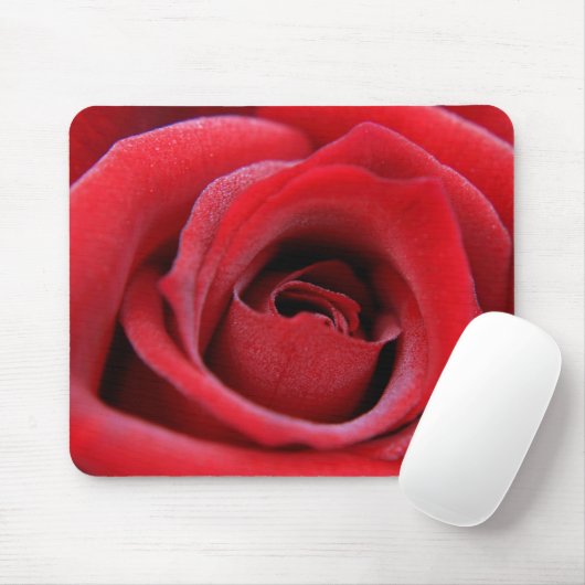 Rote Rose Mousepad (Mit Mouse)