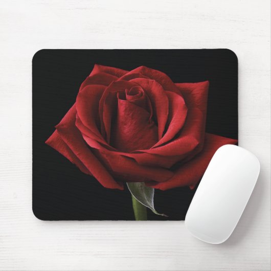 Rote Rose Mousepad (Mit Mouse)