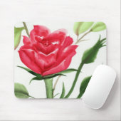 Rote Rose Mousepad (Mit Mouse)
