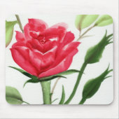 Rote Rose Mousepad (Vorne)