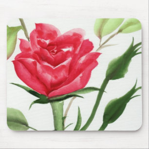 Rote Rose Mousepad