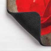 Rote Rose Mousepad (Ecke)