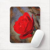 Rote Rose Mousepad (Mit Mouse)