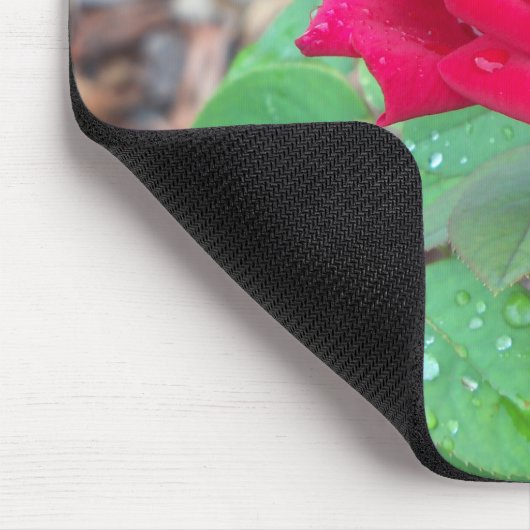 Rote Rose Mousepad (Ecke)