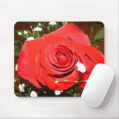rote Rose Mousepad (Mit Mouse)