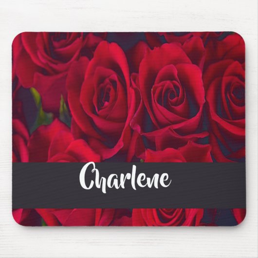 rote Rose Mousepad (Vorne)