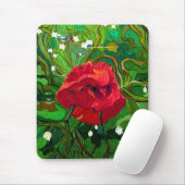 ROTE ROSE  MOUSEPAD (Mit Mouse)