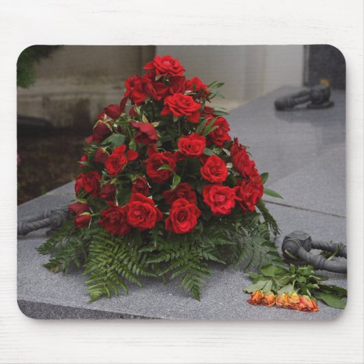 Rote Rose Mousepad (Vorne)
